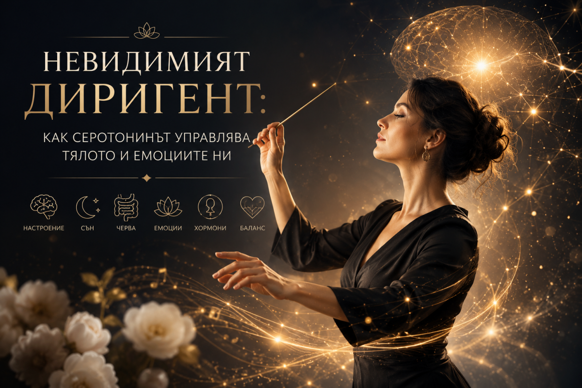 Невидимият диригент:  КАК СЕРОТОНИНЪТ УПРАВЛЯВА ТЯЛОТО И ЕМОЦИИТЕ НИ?